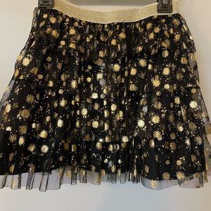 Tiered tulle miniskirt